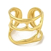 304 Stainless Steel Open Cuff Ring LS-RJEW-C067-25G-2