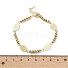 304 Stainless Steel Link & Charm Bracelets for Women BJEW-Z133-04G-3
