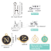 5 Sets 5 Style Alloy Enamel Pendants ENAM-PH0001-72-6
