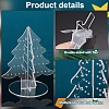 Christmas Tree Acrylic Earring Display Stands EDIS-WH0012-37B-4