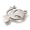201 Stainless Steel Pendants STAS-R136-04P-2