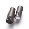 Brass Locking Tube Magnetic Clasps KK-MC079-B-2