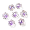 UV Plating Rainbow Iridescent Acrylic Beads OACR-A014-03B-1