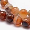 Natural Striped Agate/Banded Agate Bead Strands G-K166-13-10mm-02-3