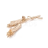 Rhinestone Wheat Brooch Pin LS-JEWB-C003-02-3