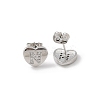 Rack Plating Brass Micro Pave Clear Cubic Zirconia Stud Earrings EJEW-K299-01P-N-4
