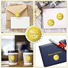 34 Sheets Self Adhesive Gold Foil Embossed Stickers DIY-WH0509-045-4