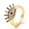 Colorful Cubic Zirconia Adjustable Ring KK-H439-06G-1