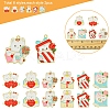 12Pcs 6 Styles Valentine's Day Alloy Enamel Pendants ENAM-FS0002-34-5