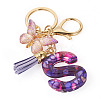 Resin Butterfly Pendant Keychains KEYC-TAC0034-03S-2