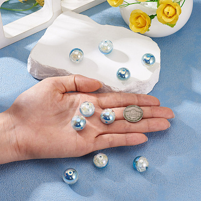 10Pcs Resin Beads PACR-TA0001-33J-1
