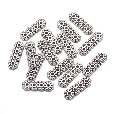 4-Hole Tibetan Style Alloy Spacer Bars A1110Y-NF-1