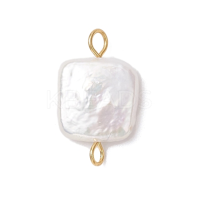 Natural Keshi Pearl Connector Charms PALLOY-JF04243-02-1