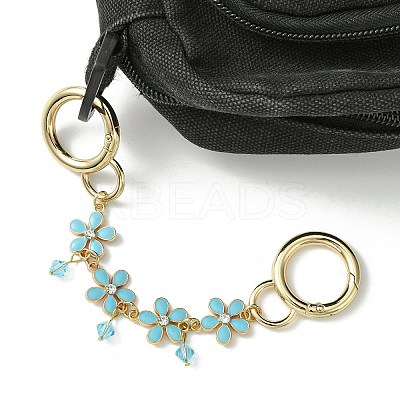 Zinc Alloy Spring Gate Rings Bag Extension Chains AJEW-BA00142-03-1