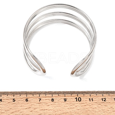 30MM 304 Stainless Steel 3-Strand Cuff Bangles for Women SA-CBA37BC-25P-1