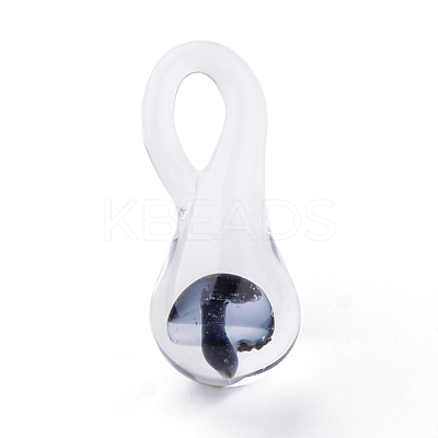 Handmade Lampwork Glass Pendants LAMP-Q028-12C-1