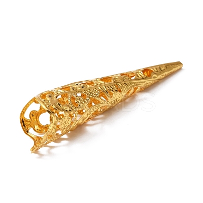 Halloween Iron Finger Nail Tip Claw Rings AJEW-WH0282-35B-1