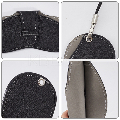 1Pc PU Leather Eyeglasses Strap with Bag AJEW-CN0002-62D-1