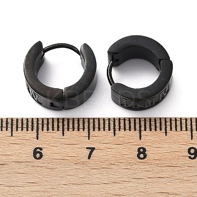 304 Stainless Steel Polishing Effect Hoop Earrings EJEW-M001-39EB-1