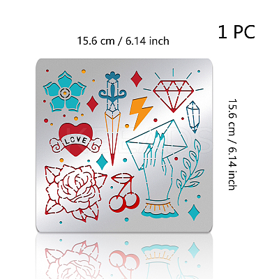 Stainless Steel Cutting Dies Stencils DIY-WH0279-130-1