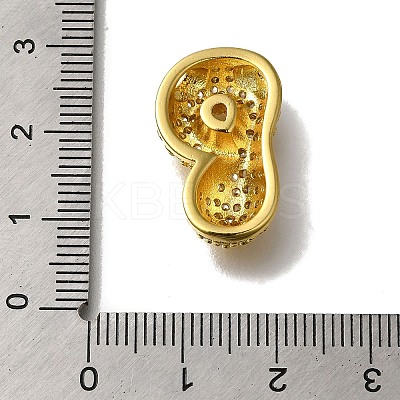 Brass with Cubic Zirconia Pendants KK-Q818-02P-G-1