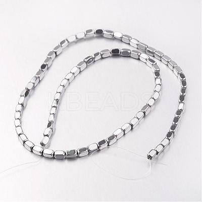 Electroplate Non-magnetic Synthetic Hematite Bead Strands G-F300-40B-01-1