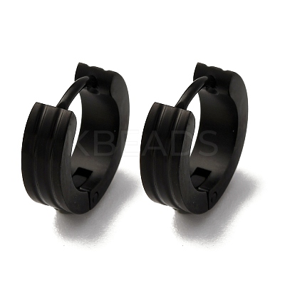 304 Stainless Steel Hoop Earrings EJEW-D331-02B-1