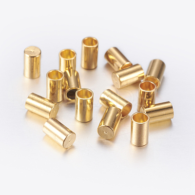 Brass Cord Ends KK-K192-09G-1
