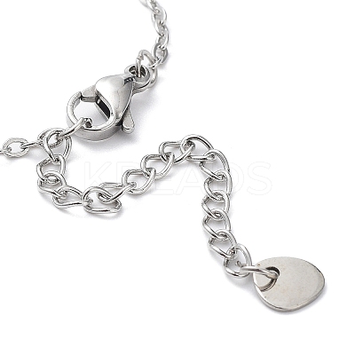 Tarnish Resistant 201 Stainless Steel Link Bracelets with Cable Chains BJEW-P297-01P-C-1