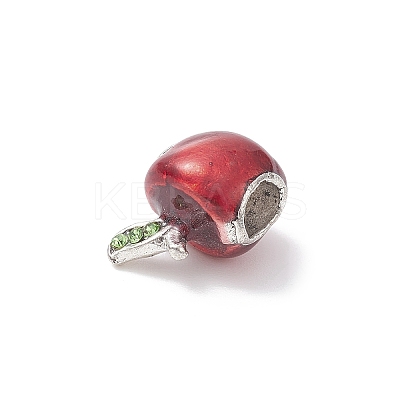 Alloy Rhinestone European Beads MPDL-Q213-01AS-1