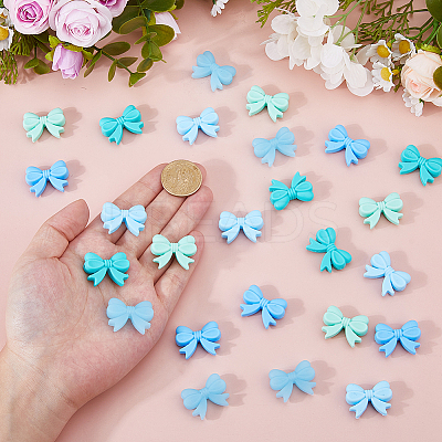 25Pcs 5 Colors Silicone Beads SIL-HS0001-13B-1