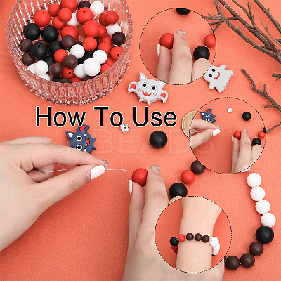 DIY Beads Jewelry Making Finding Kit for Halloween DIY-CA0005-53-1