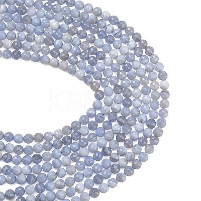 Natural Blue Lace Agate Beads Strands G-C280-B07-8mm-1