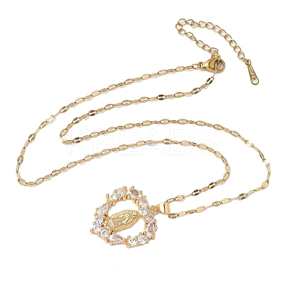 Brass Crystal Rhinestone Hollow Pendant Necklaces LS-NJEW-P331-01B-G-1