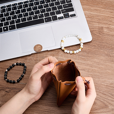 Cowhide Coin Wallets AJEW-WH20002-33A-02-1