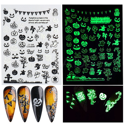 Luminous Plastic Nail Art Stickers Decals LUMI-PW0004-050C-1