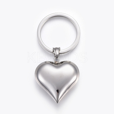 Tarnish Resistant 304 Stainless Steel Keychain KEYC-F021-05P-1