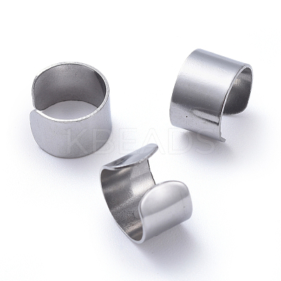 Tarnish Resistant Unisex 304 Stainless Steel Cuff Earrings X-EJEW-P135-03A-1