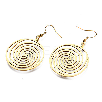201 Stainless Steel Dangle Earrings STAS-S105-JN602-2-1