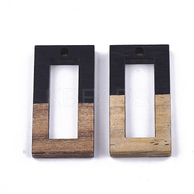 Resin & Walnut Wood Pendants RESI-S358-10D-1