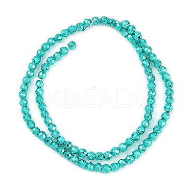 Baking Paint Electroplated Synthetic Non-magnetic Hematite Beads Strands G-H072-A01-01J-1