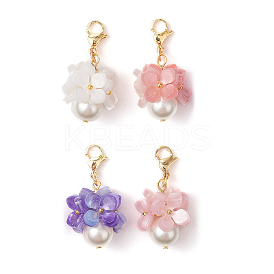 Shell Pearl Pendant Decoration HJEW-TA00328-1