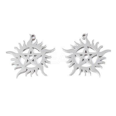 Non-Tarnish 201 Stainless Steel Pendants STAS-N098-052P-1
