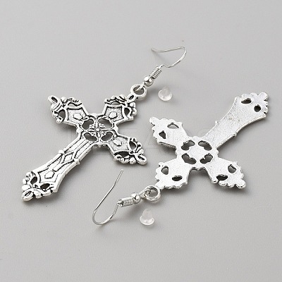 Bohemia Alloy Dangle Earrings for Women EJEW-WH0009-42C-1