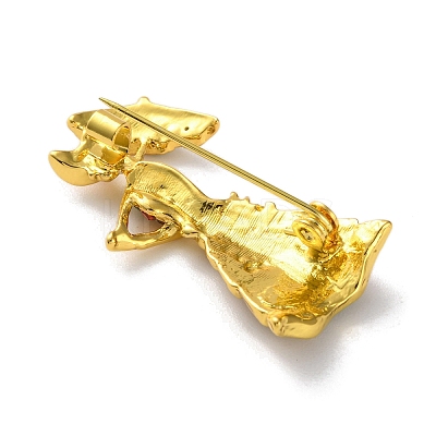 Fashion Golden Zinc Alloy Enamel Pins LS-JEWB-D068-01G-04-1