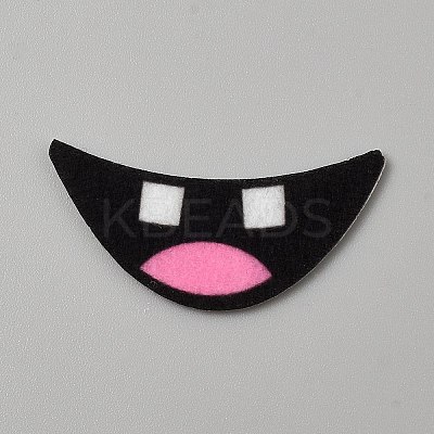 Felt Craft Doll Mouth DOLL-WH0007-18D-1
