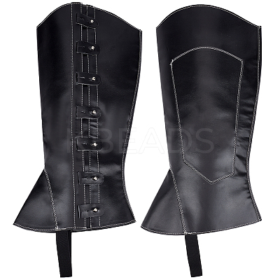 Imitation Leather Pirate Boot Covers AJEW-WH20020-020B-02-1