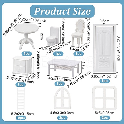 20pcs 9 styles Plastic Furniture Dollhouse Home Decorations DJEW-OC0001-45-1