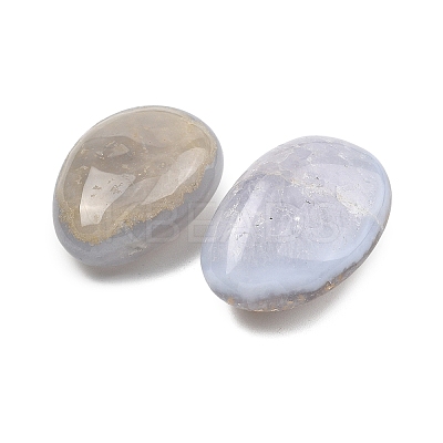 Natural Blue Lace Agate Beads G-G348-01A-27-1