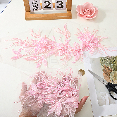 Computerized Embroidery Polyester Ornament Accessories DIY-WH20063-032C-1